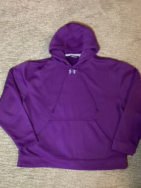 Under Armour Purple Pullover Hoodie with Logo